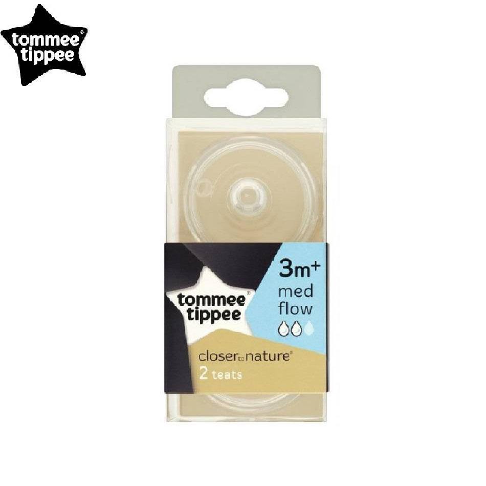 TT Baby 2 Teats (Nipple) 3M+ Med Flow 421122/38 (A+)