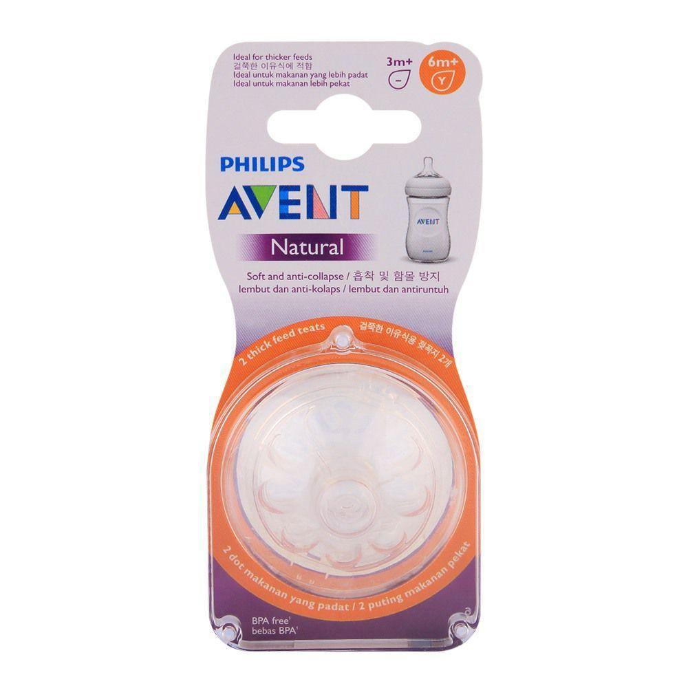AP Baby Natural Nipple 6M+(Y) PK2 SCF656/23 (1874) (A+)