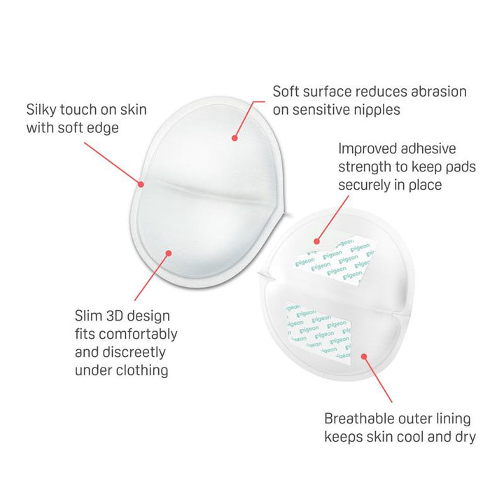 Pigeon Breast Pads Comfy Feel 60 pcs Q79253