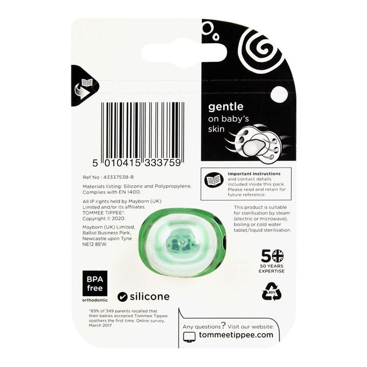 TT Baby Air Style Soother 1 Pack W/C 0-6M 433375/38 (Blue) (A+)