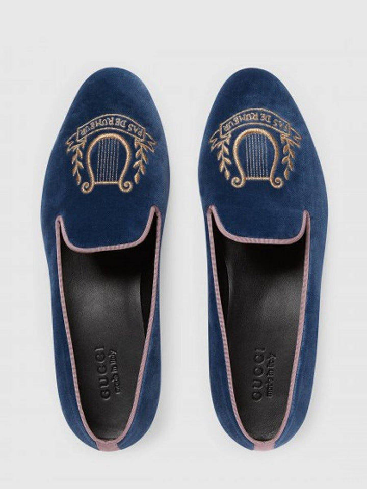 Gucci Men Velvet Loafers 581511FASF0 4276