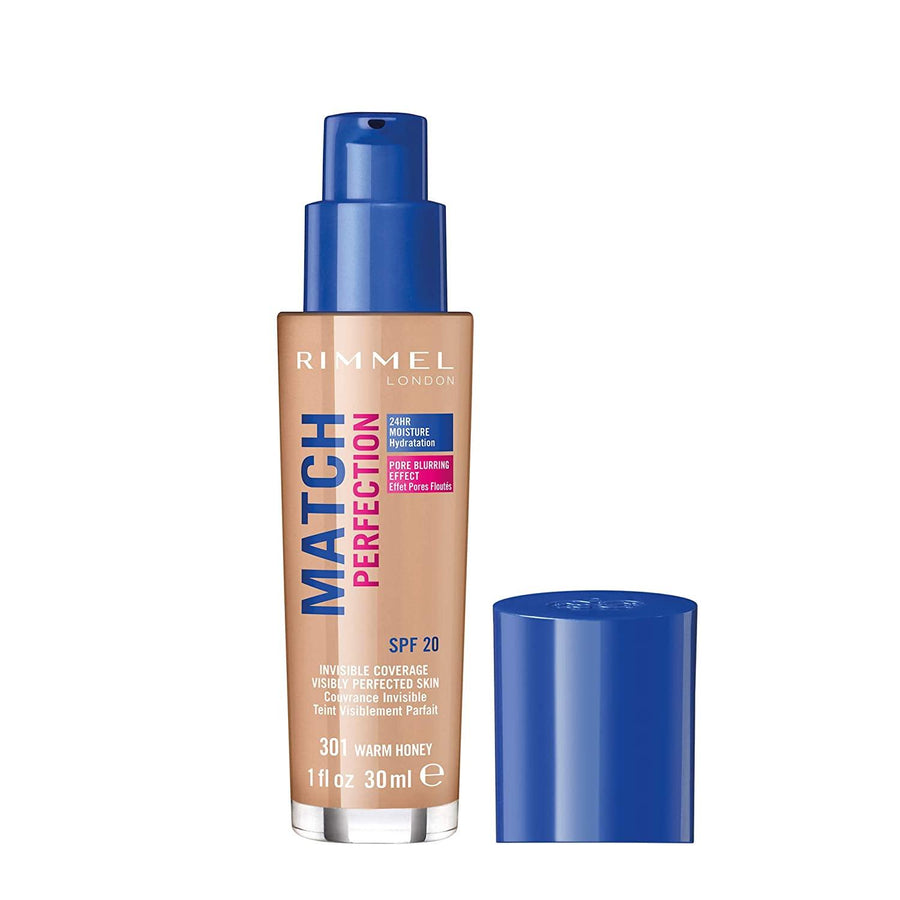 Rimmel London Match Perfection Foundation Waram Honey 301