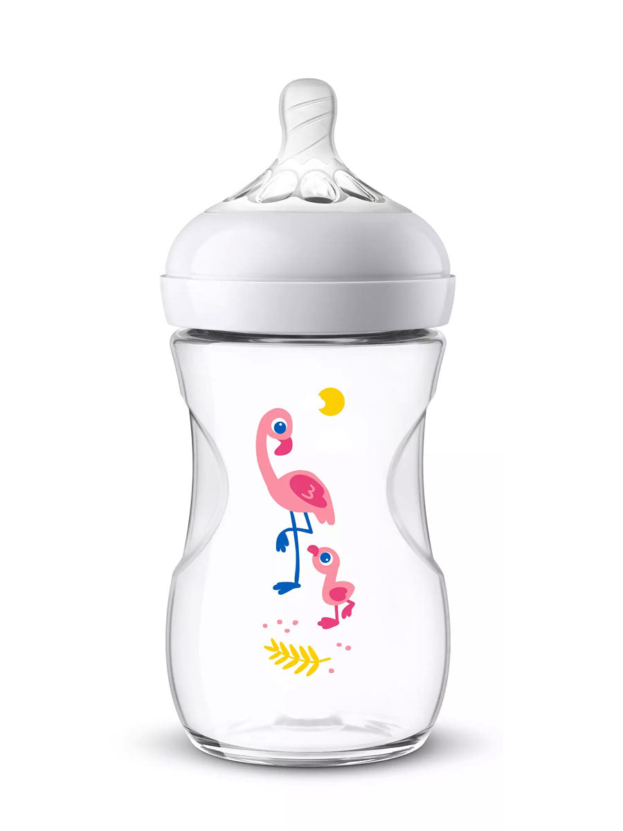 AP Baby Natural F/Bottle 260ml Flamingo pk1 SCF627/41 (ID 1973)