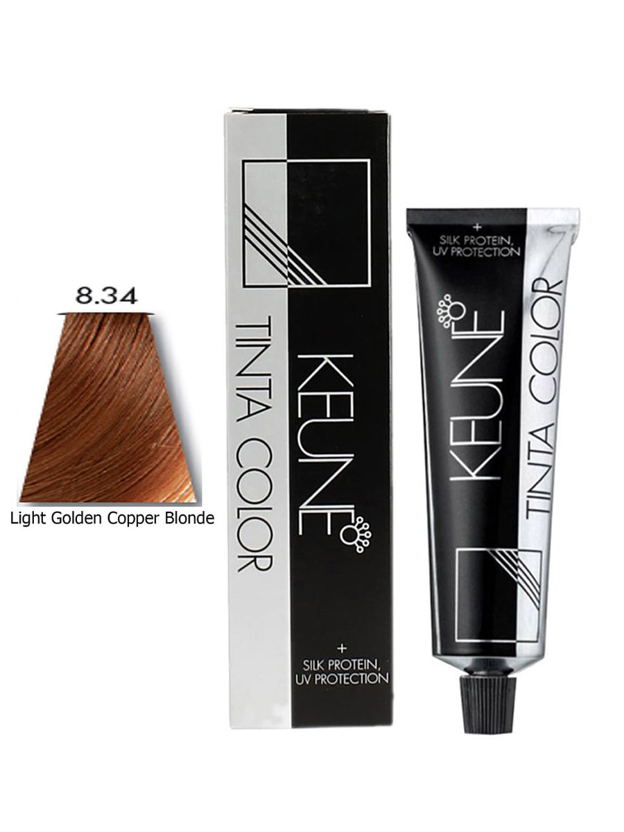 KEUNE HAIR COLOR TINTA COLOR NO. 8.34