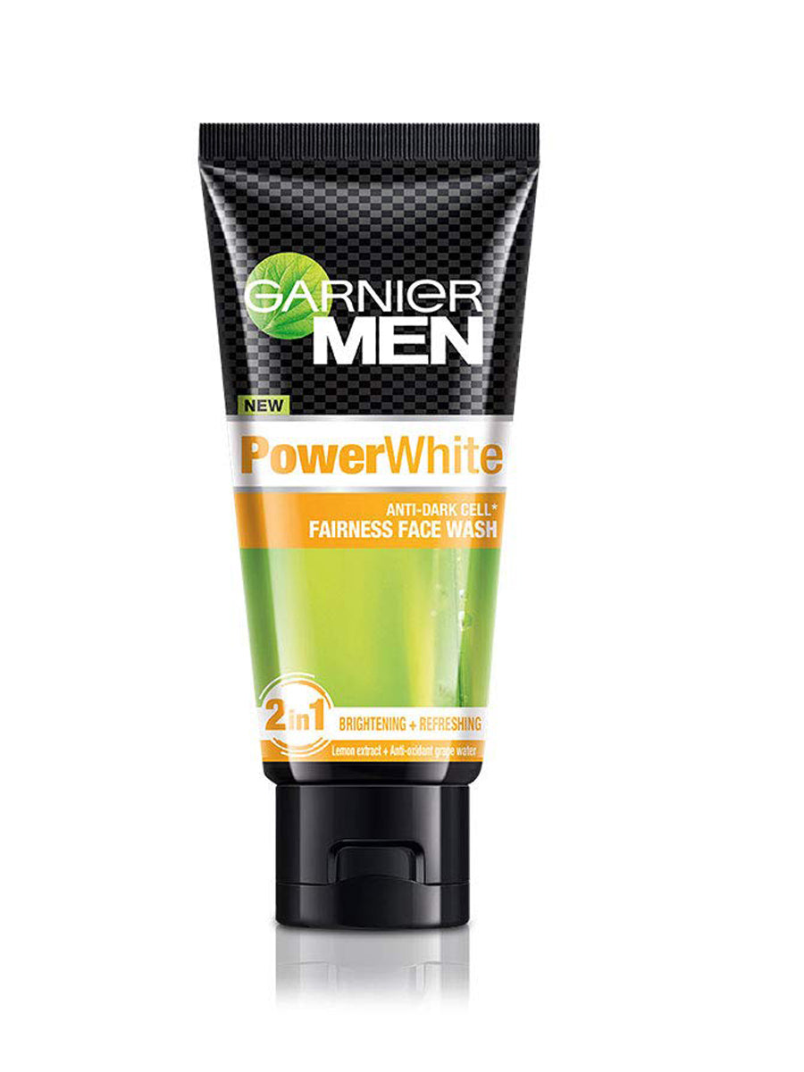 GARNIER MEN POWER WHITE Anti Dark Cells FAIRNESS FACE WASH 50ML
