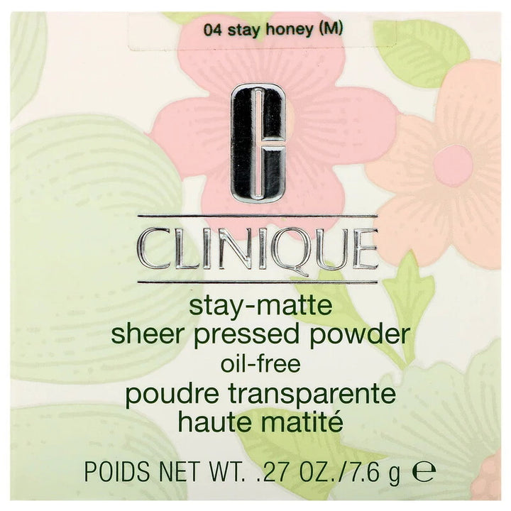 Clinique Stay-Matte Sheer Pressed Powder Oil Free 04 Stay Honey
