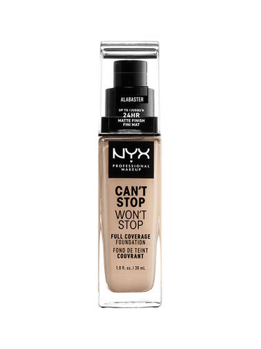 Nyx 24H Matte Finish Full Coverage Foundation Albaster 30ml