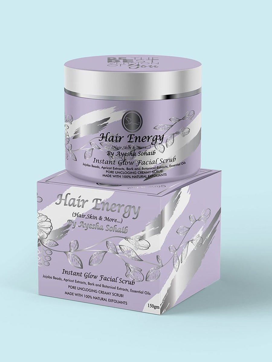 Hair Energy Instant Glow Facial Scrub 150gm