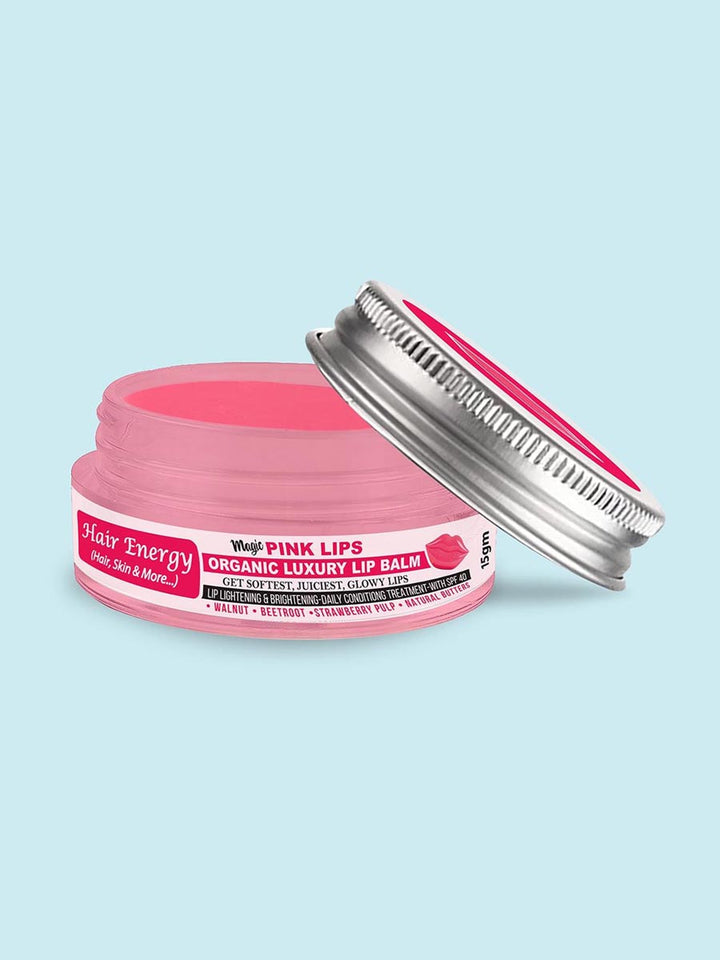 Hair Energy Magic Pink Lip Organic Lip Balm Tint 15Gm