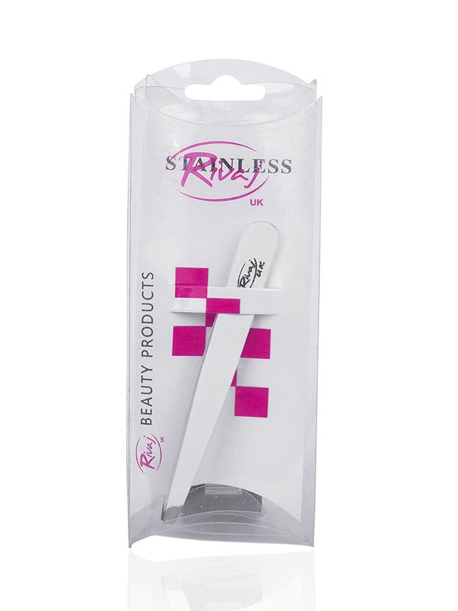 Rivaj Uk Stainless Steel Tweezer White # 002