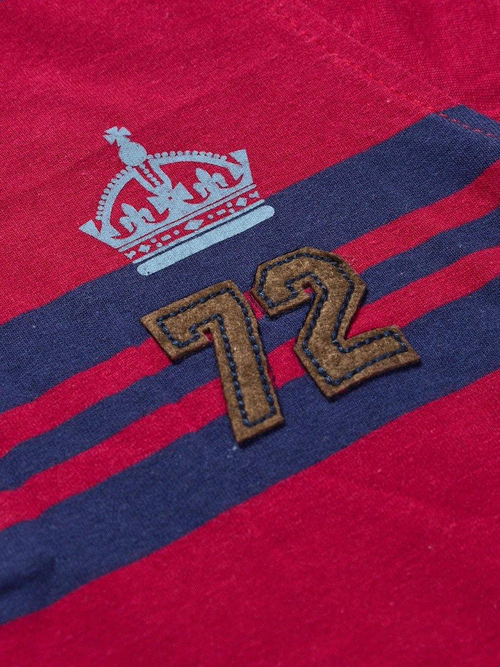 S/S Striper Polo With 72 Applique FC0158 (JB)