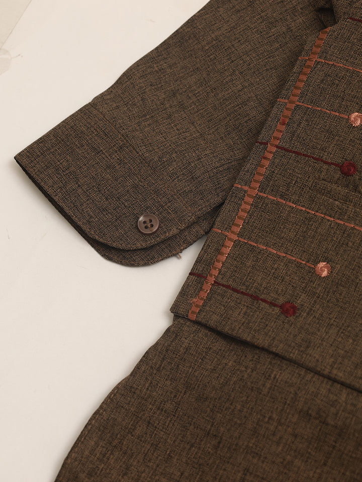 Tony Land Boys Shalwar Suit With Waist Coat 3Pcs #22011 (S-22)