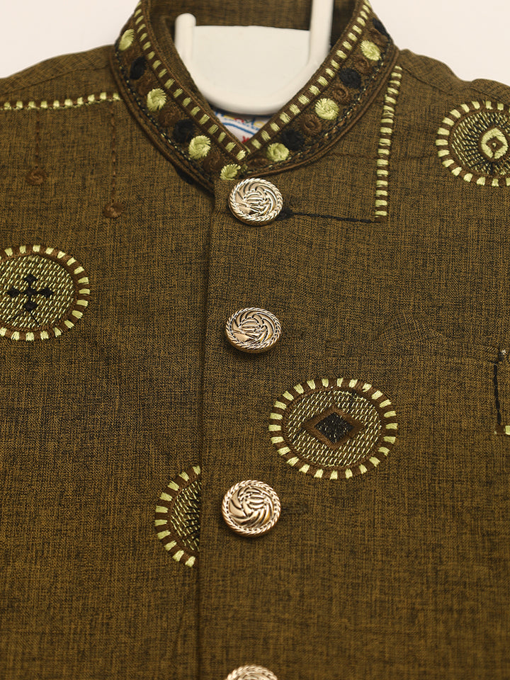 Tony Land Boys Shalwar Suit With Waist Coat 3Pcs #22011 (S-22)