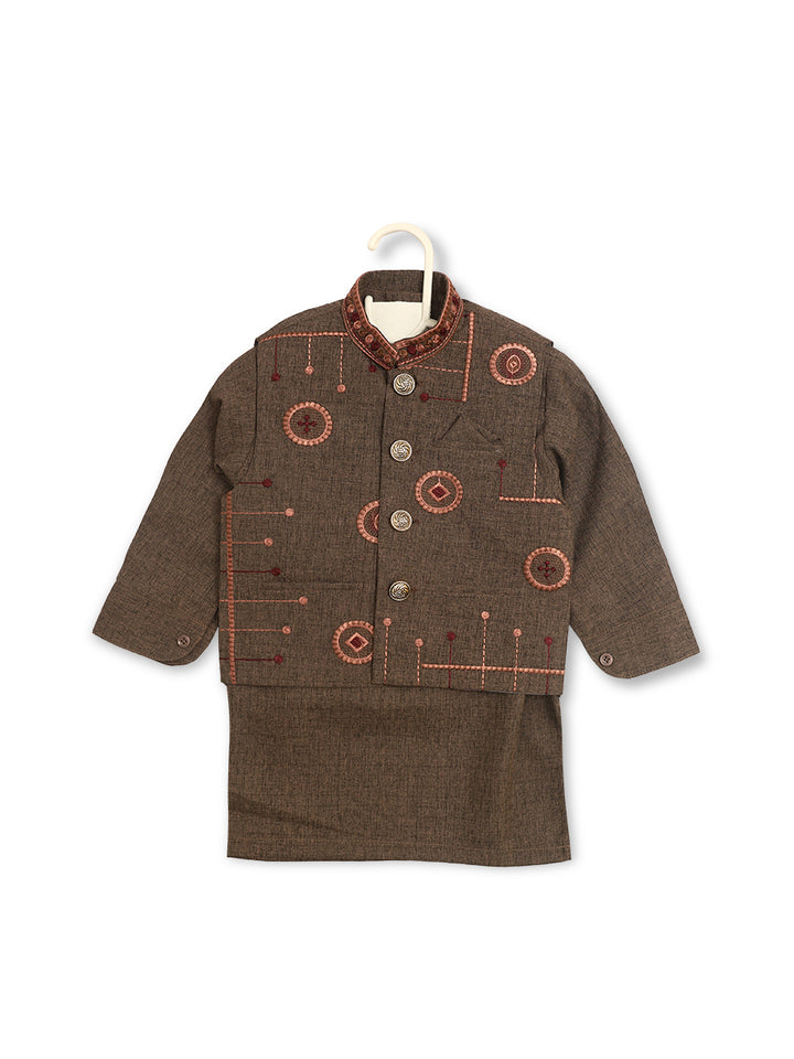 Tony Land Boys Shalwar Suit With Waist Coat 3Pcs #22011 (S-22)