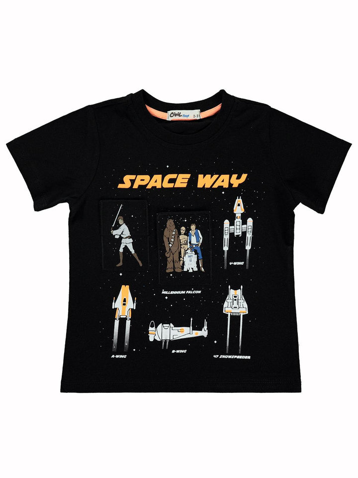 Civil Boys Crew Neck T-Shirt H/S #9588 (S-22)