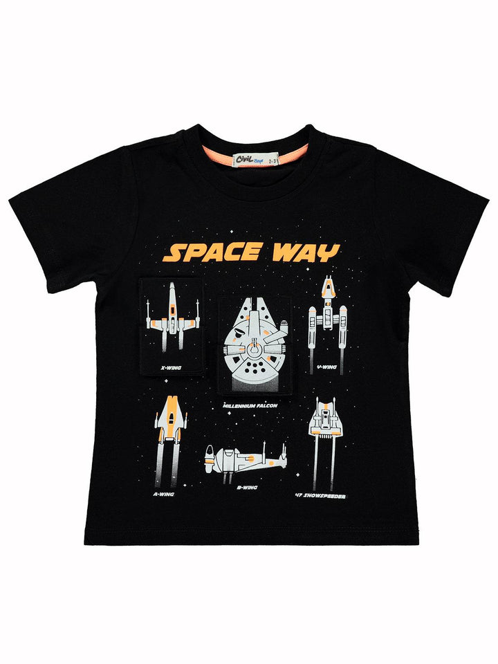 Civil Boys Crew Neck T-Shirt H/S #9588 (S-22)