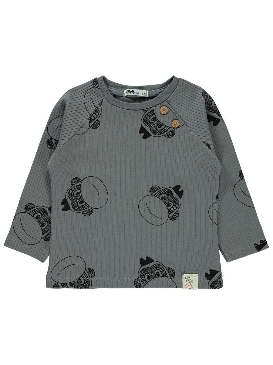 Civil Boys Crew Neck T-Shirt L/S #BC97736 (S-22)