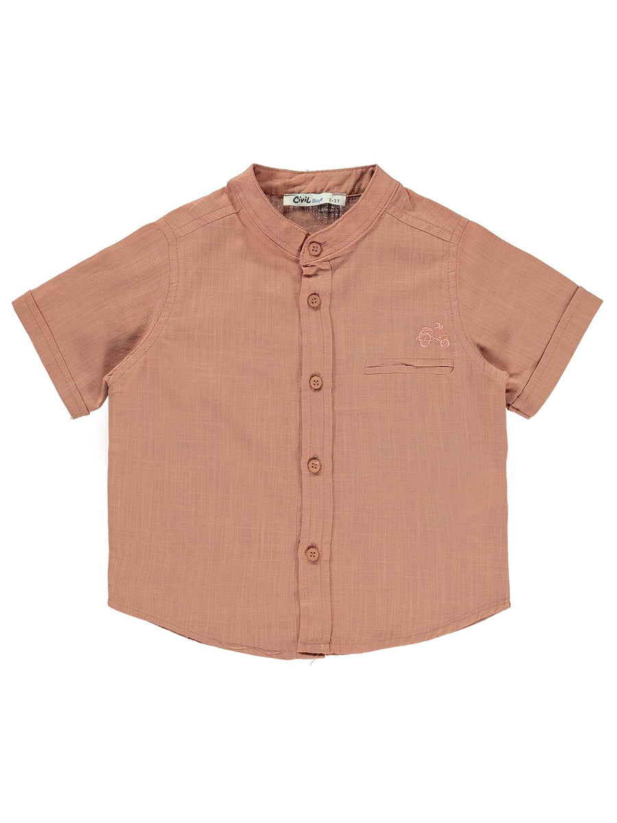 Civil Boys H/S Linen Ben Collar Shirt F/O #2202-2 (S-22)