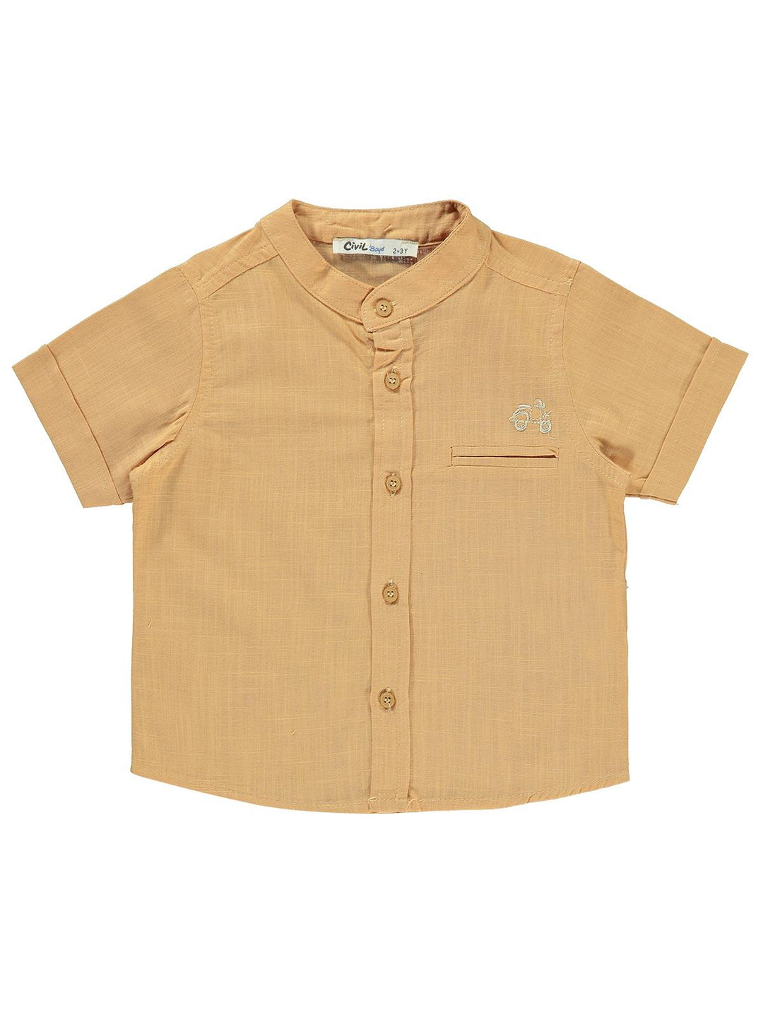 Civil Boys H/S Linen Ben Collar Shirt F/O #2202-3 (S-22)
