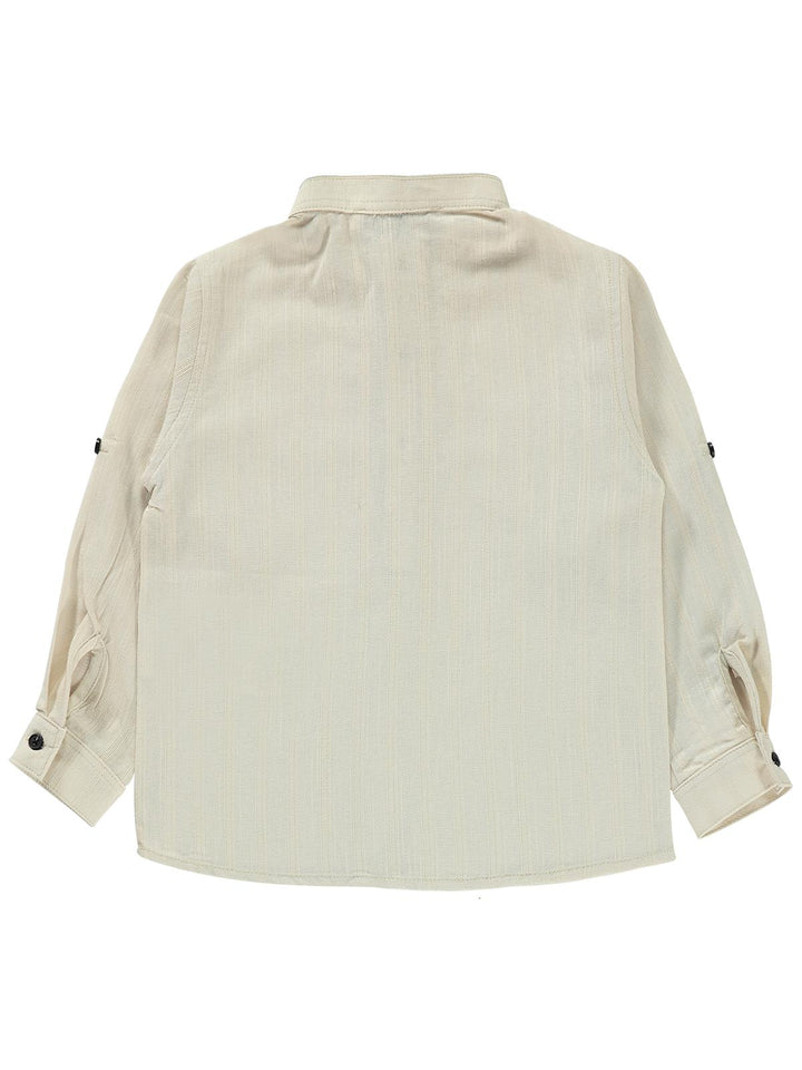 Civil Boys F/S Linen Collar Shirt F/O #C8110 (S-22)