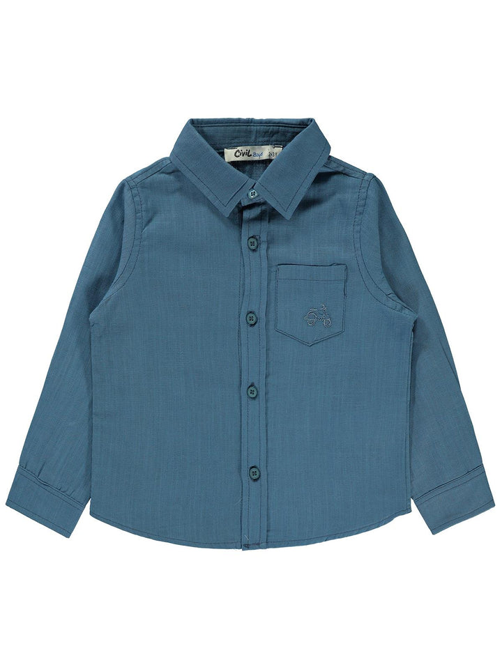 Civil Boys F/S Linen Collar Shirt F/O #2203-3 (S-22)