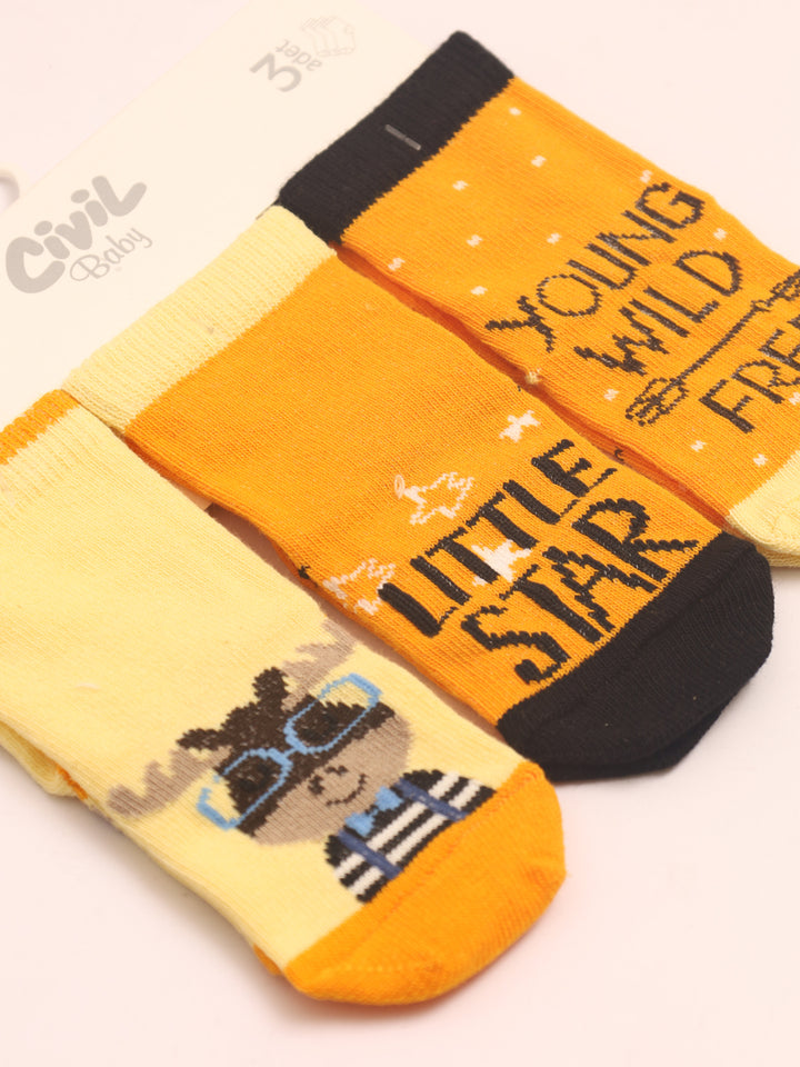 Civil Baby Socks 3Pk #3032 (S-22)