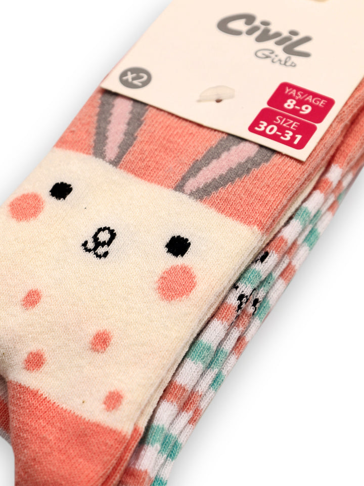 Civil Girls Socks 2Pk #B143114-6 (S-22)