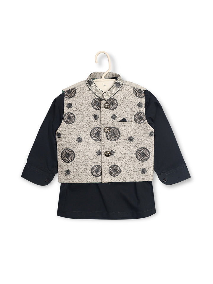 Tony Land Boys 3Pcs Shalwar Suit With Waist Coat # 22-505 (S-22)