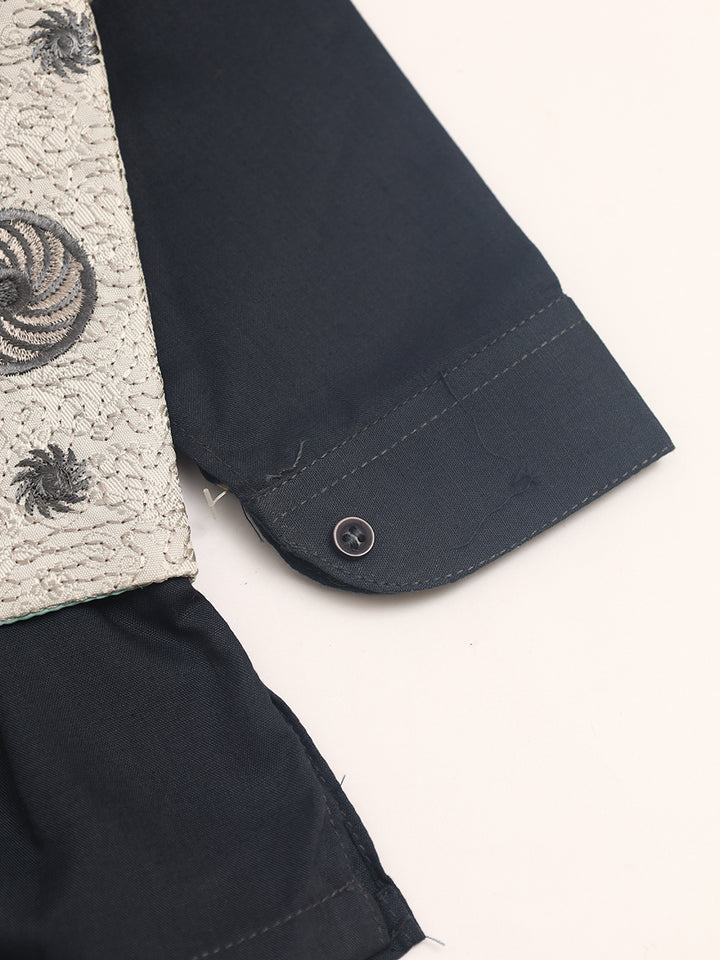 Tony Land Boys 3Pcs Shalwar Suit With Waist Coat # 22-505 (S-22)