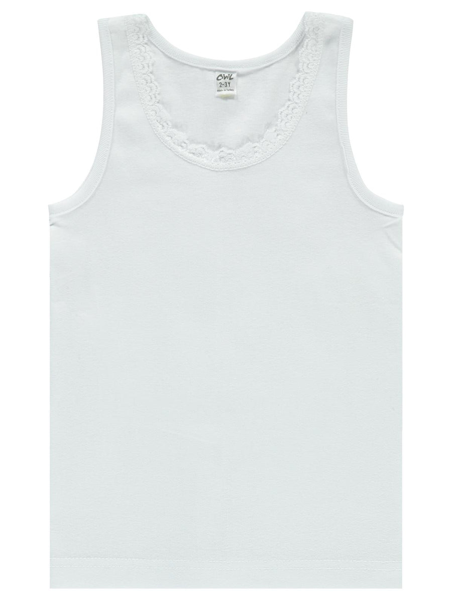 Civil Girls Cotton Vest S/L #CVL8002 (S-22)