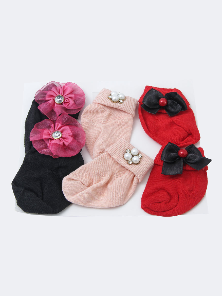 Sebi Girls Socks 3Pk #001-9501 (W-22)