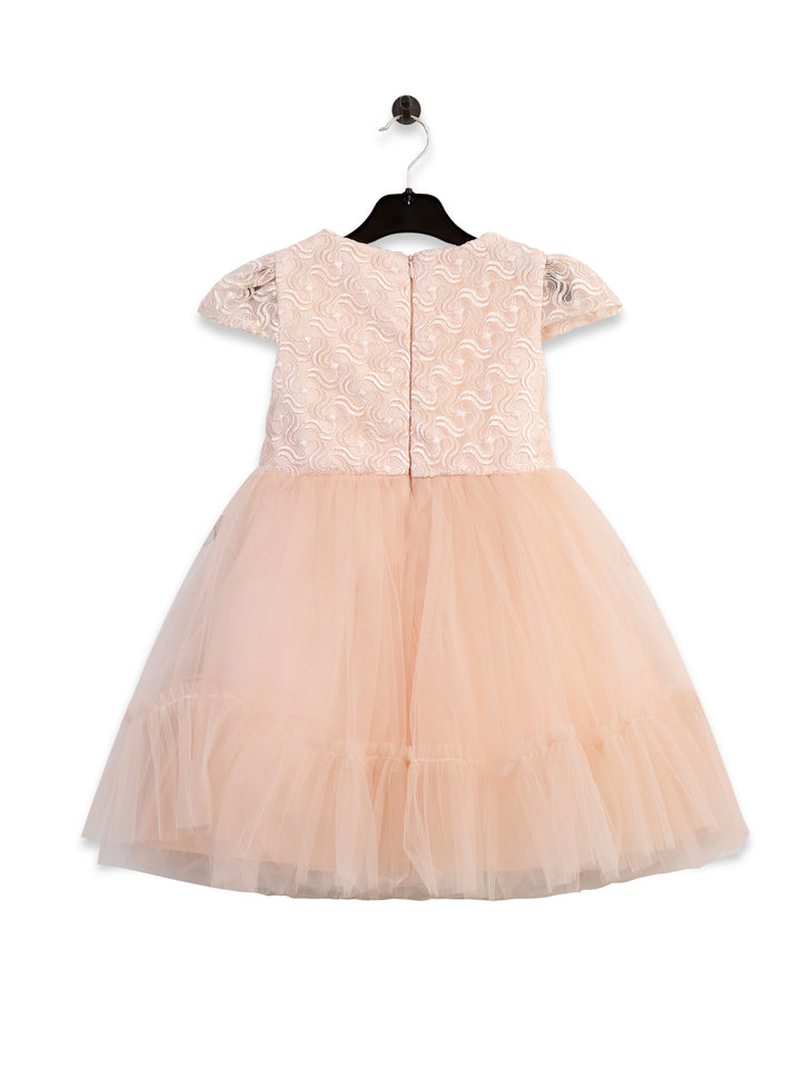 Civil Girls S/S Fancy Frock With Bow #2135 (W-22)