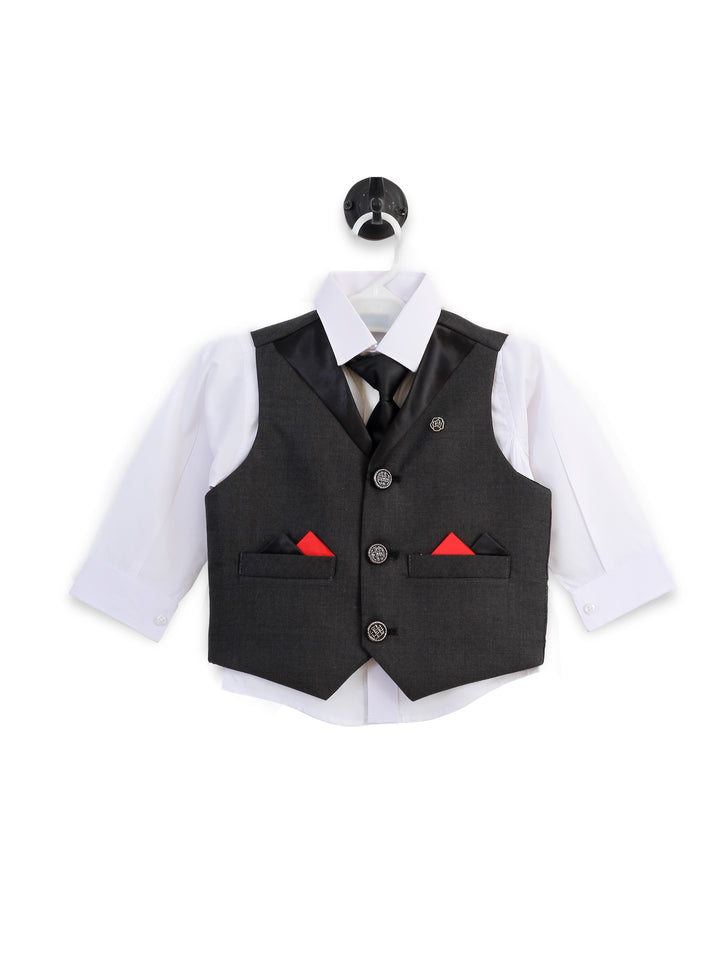 Young Fashion Boys 3Pcs Waist Coat Suit #50-7 (S-23)