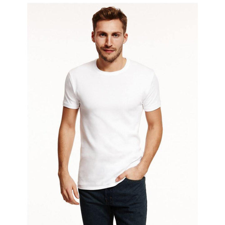 M&S Mens Crew Neck S/S Classic 2-Pack Vest  T14/5826D