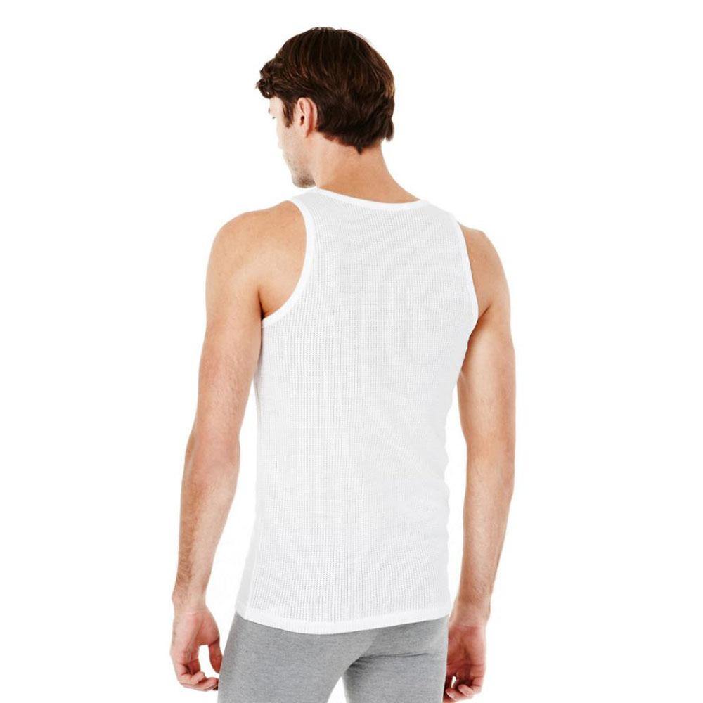 M&S Men T14/7216D Vest Sleeveless Texture White