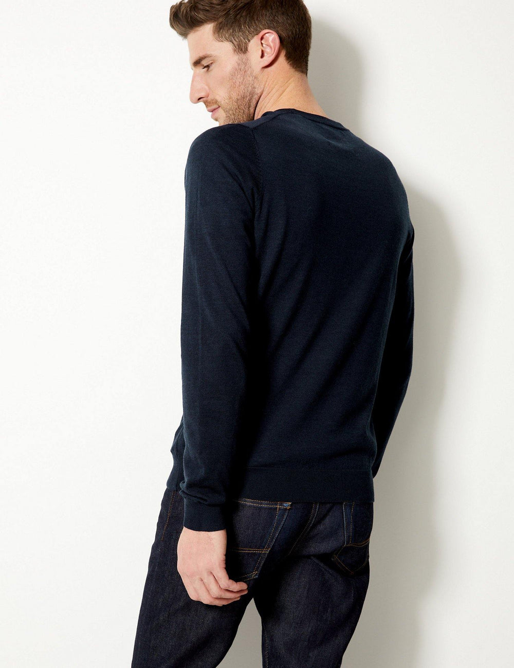 M&S Men Pure Marino Wool Jersey T30/4536M