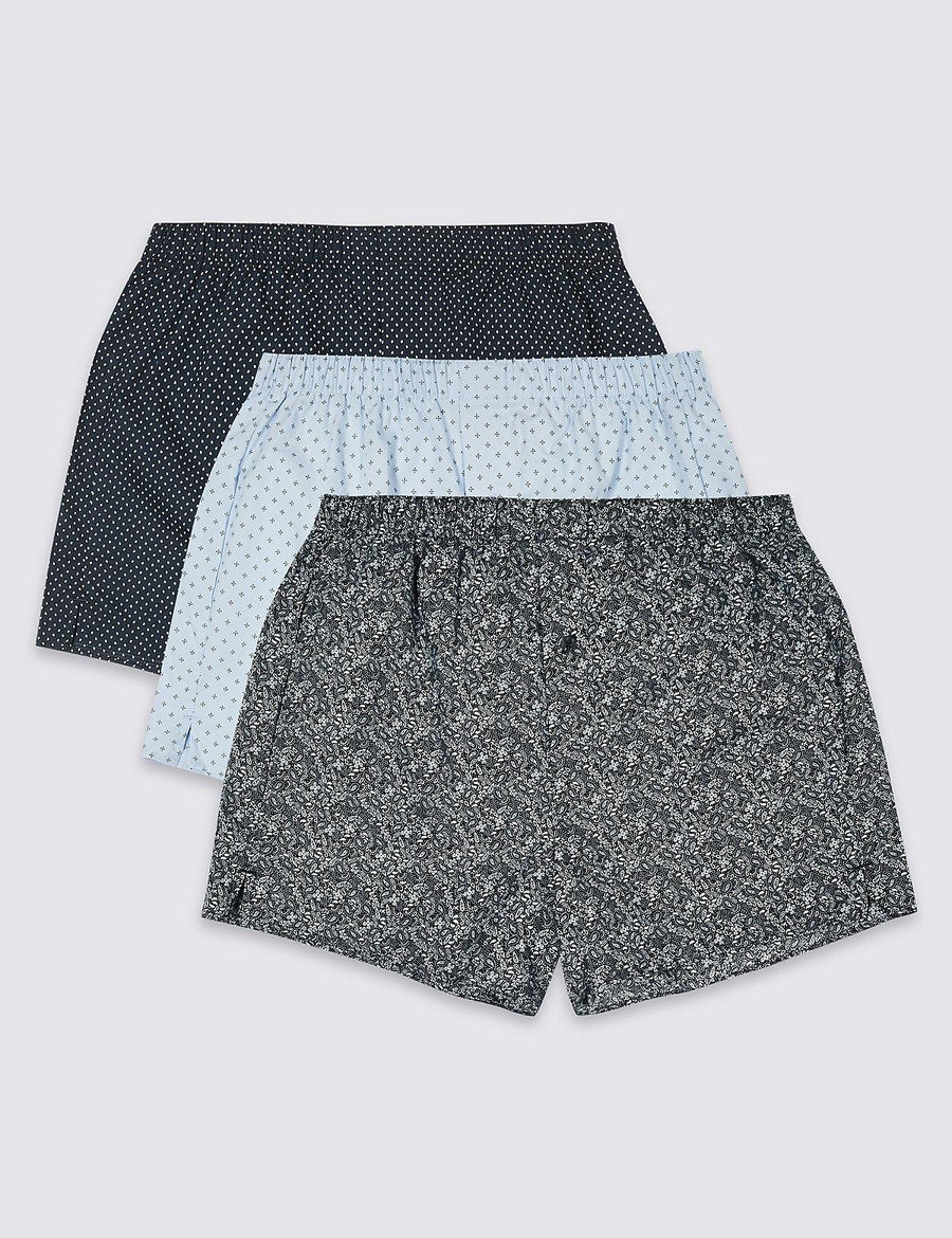 M&S Men 3-Pack Woven Boxer T14/3720