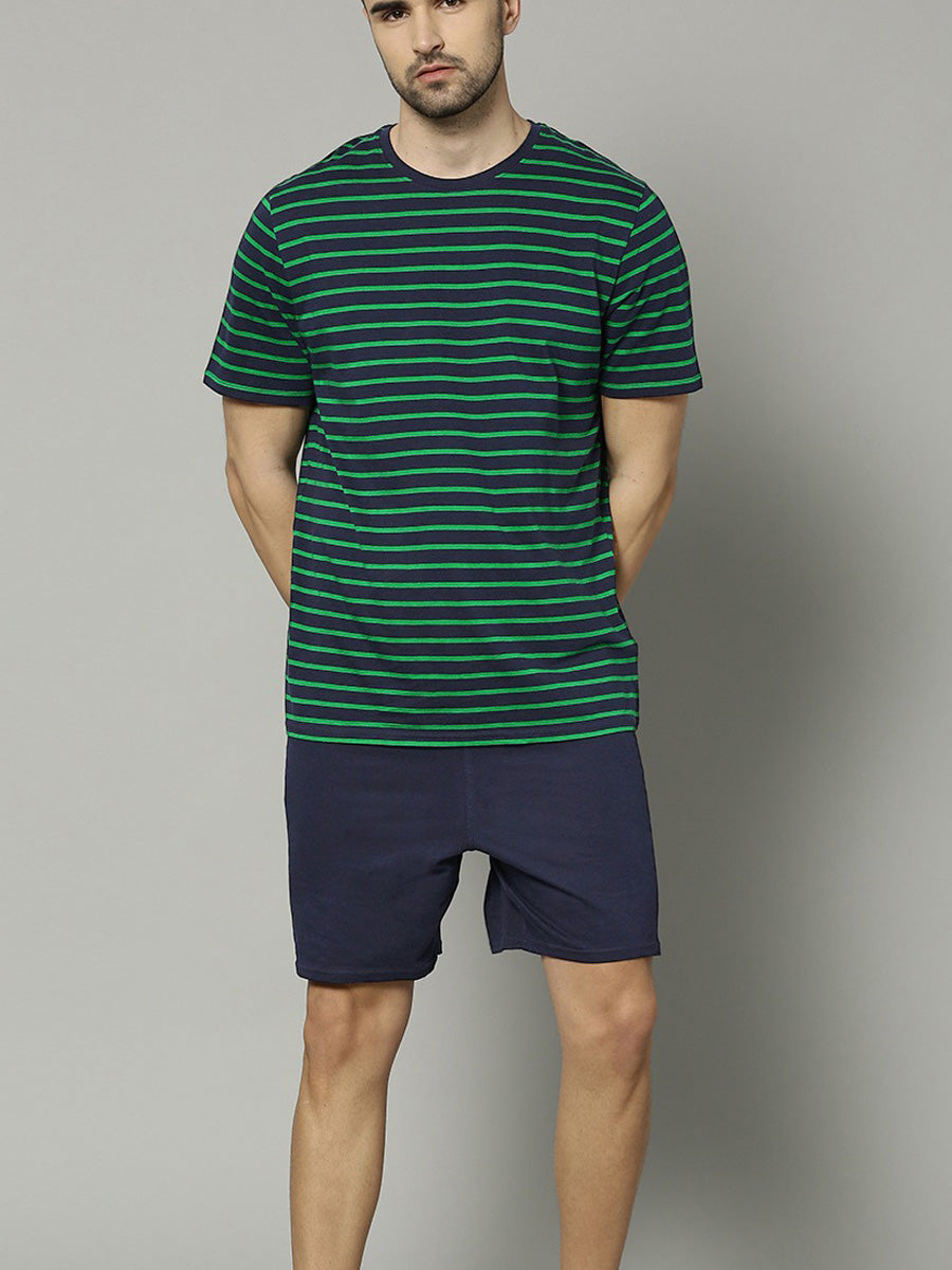 M&S Mens Knitted S/ST-Shirt & Short SetT07/2473