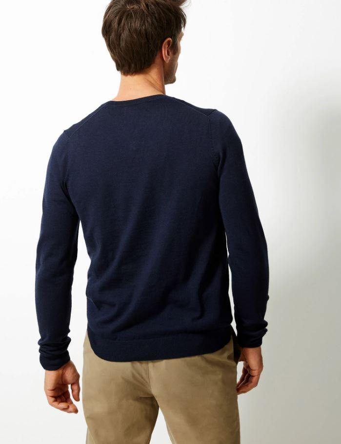 M&S Men Pure Marino Wool Jersey T30/4535M