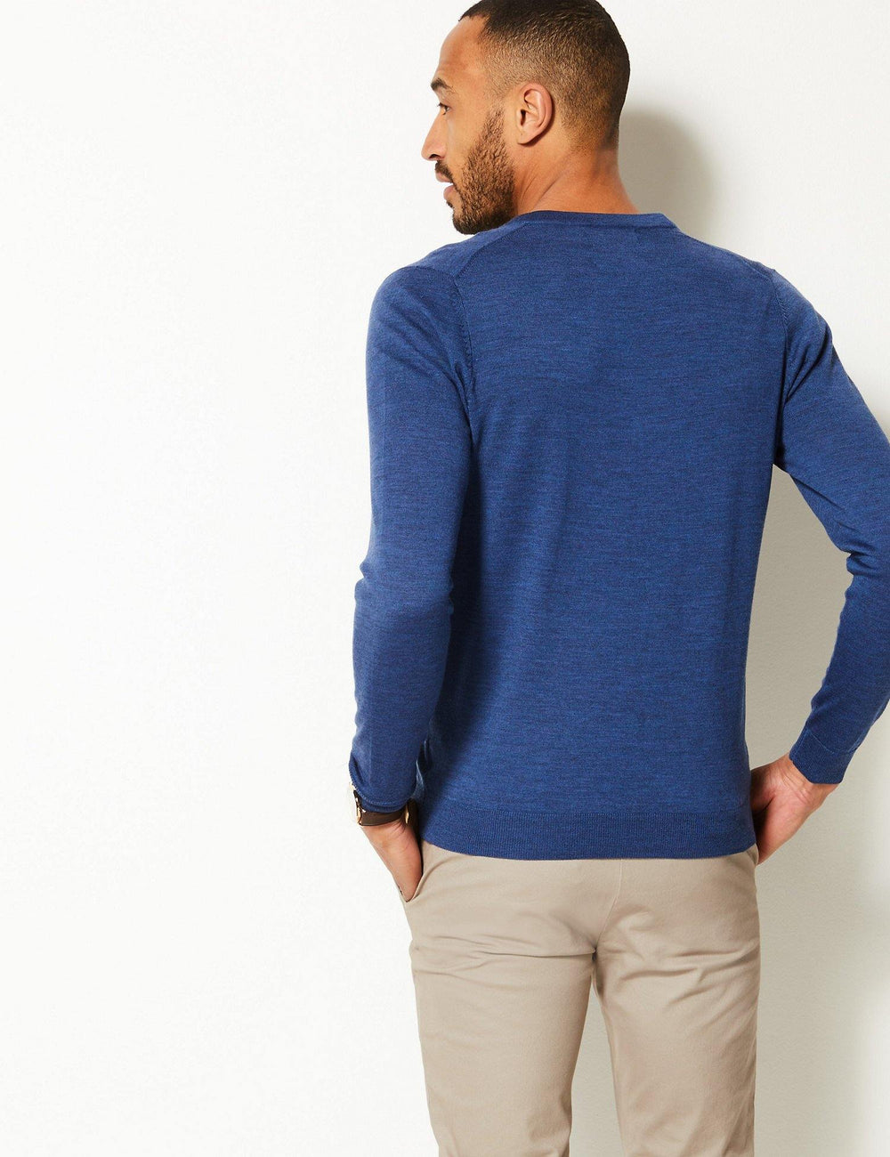 M&S Men Marino Wool Cardigan T30/3547M