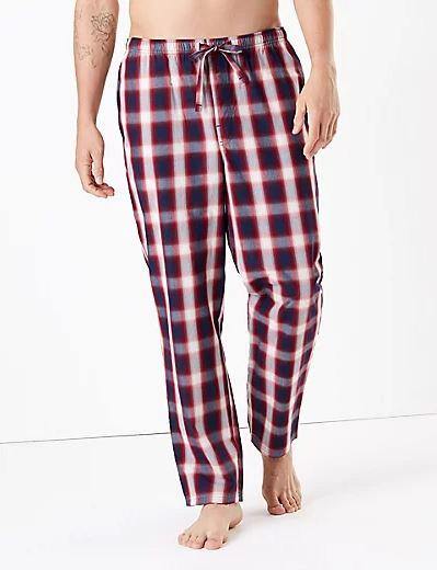 M&S Men Knitted L/S T-Shirt & Pajama Set T07/3046