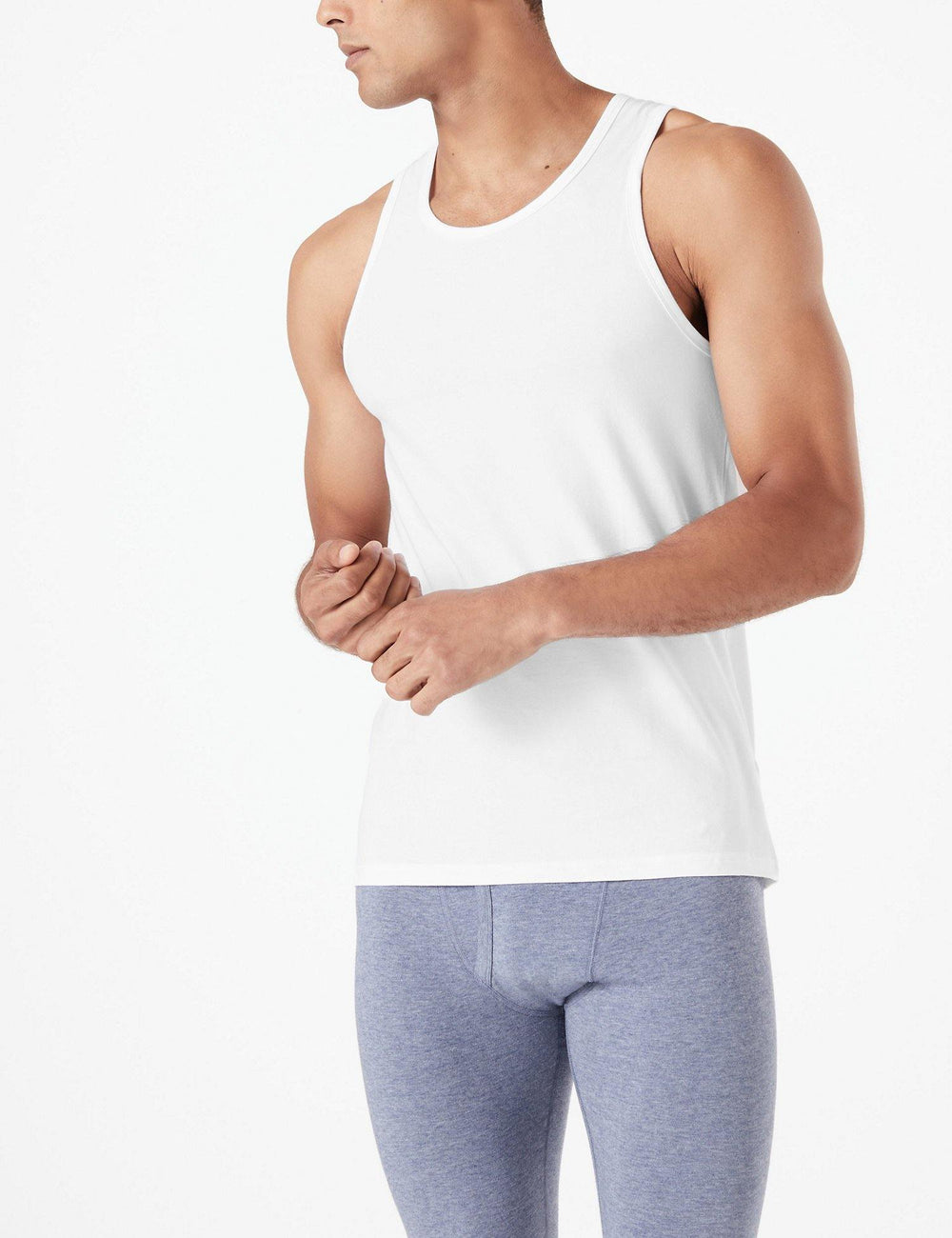 M&S Men Cool & Fresh 3-Pair Cotton Lycra S/L Vest T14/4505S