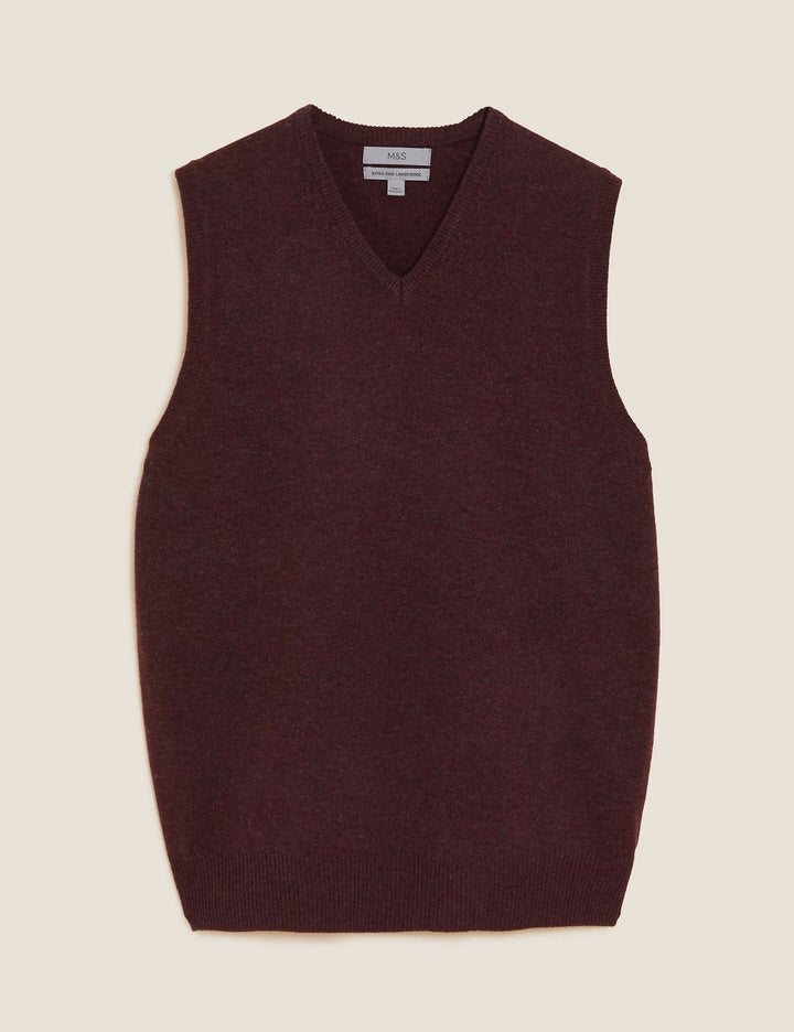 M&S Mens S/L Sweater Lambswool T30/2538M