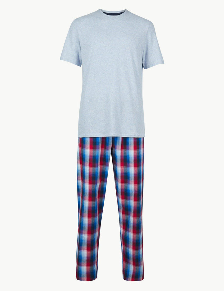 M&S Mens Knitted S/ST-Shirt & Pajama Set T07/3002