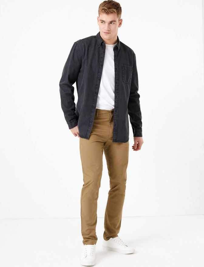 M&S Mens Cotton Chino T17/6601S