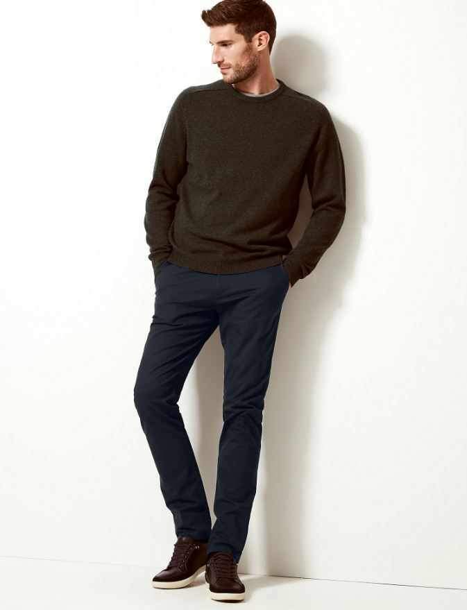 M&S Mens Cotton Chino T17/6601S