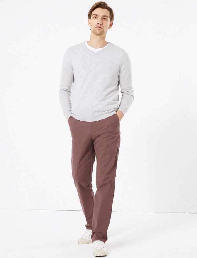 M&S Mens Cotton Chino T17/6612M