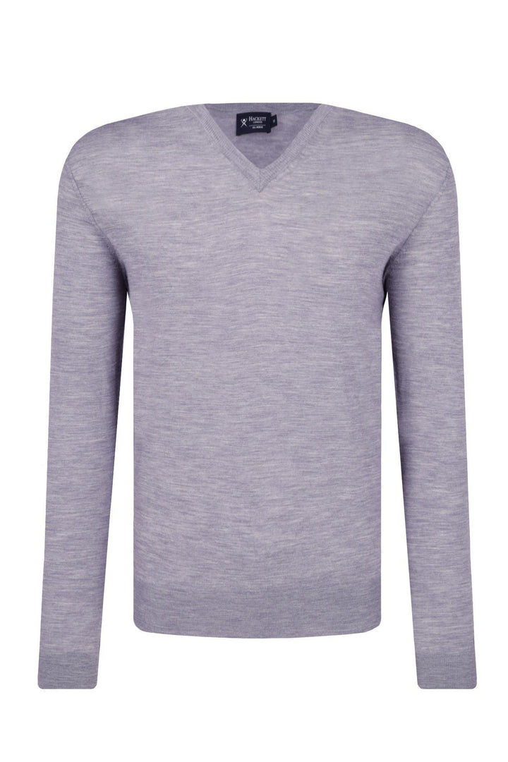 Hackett Mens Marino F/S V-Neck Jersey HM702067