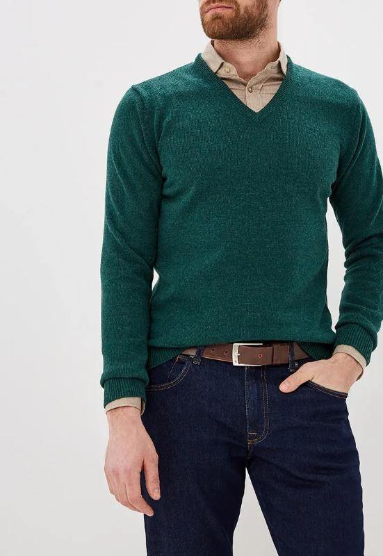 Hackett Mens Lambswool F/S V-Neck Jersey HM702079