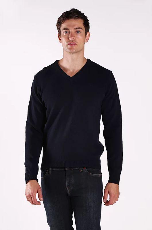 Hackett Mens Lambswool F/S V-Neck Jersey HM702079